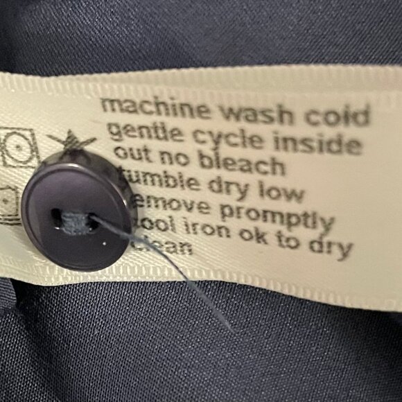 Three Dots Oversized Silk Button-Up Blouse - Small - Made in USA - Picture 5 of 5